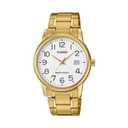 Casio General MTP-V002G-7B2 Gold Stainless Steel Band Men Watch